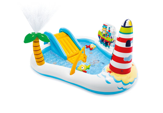 Centro de Juegos Inflable Intex Diversión de Pesca con Tobogán para Niños (218 x 188 x 99 cm) - 57162NP