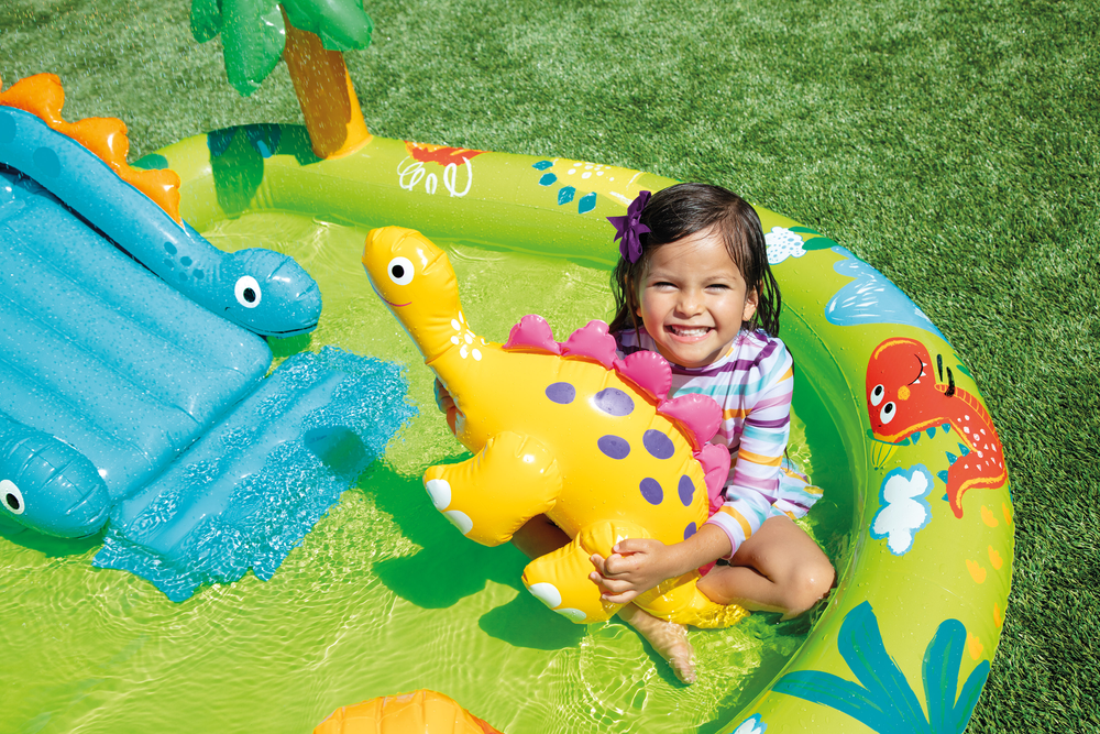 Centro de Juegos Inflable Intex Little Dino con Tobogán para Niños (191 x 152 x 58 cm) - 57166NP