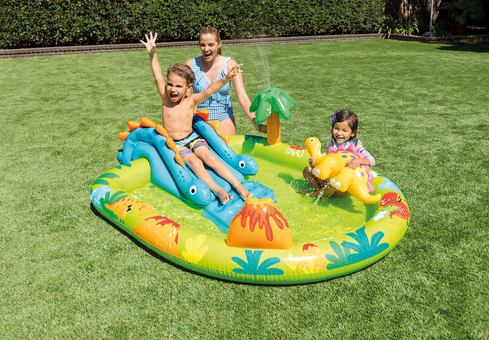 Centro de Juegos Inflable Intex Little Dino con Tobogán para Niños (191 x 152 x 58 cm) - 57166NP