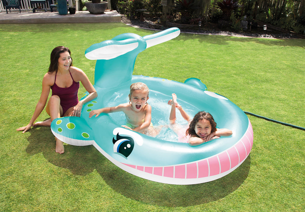 Piscina Inflable Intex Ballena Rociadora con Aspersor (201 x 196 x 91 cm) - 57440NP