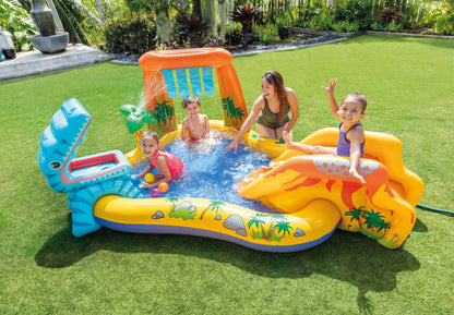 Centro de Juegos Inflable Intex Dinosaurio con Tobogán para Niños (249 x 191 x 109 cm) - 57444NP