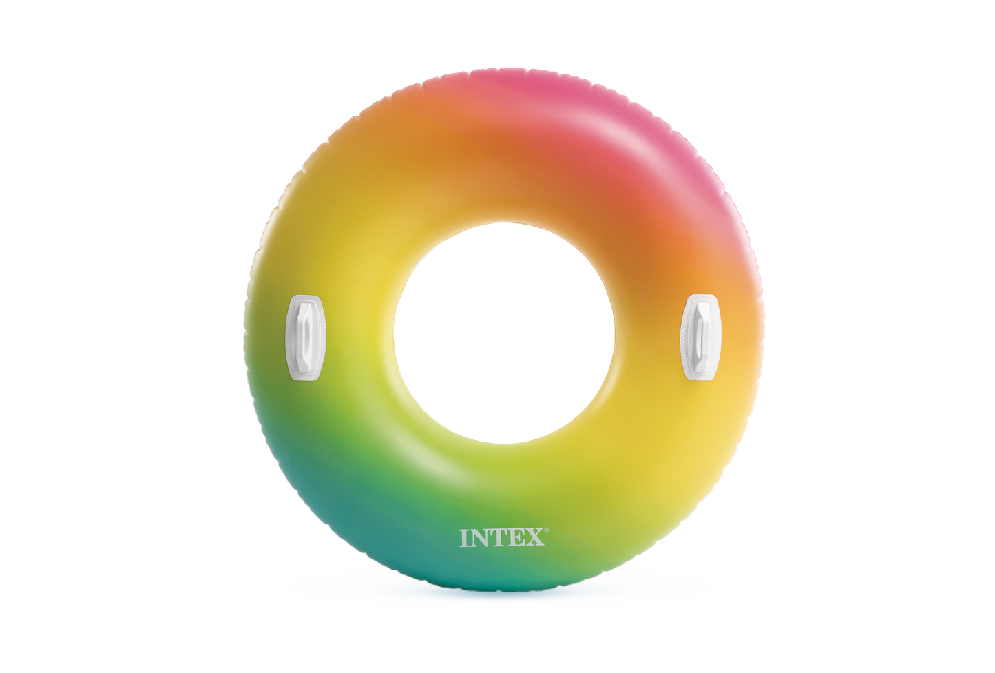 Flotador Inflable Circular Intex Arcoíris (122 cm) - 58202EU