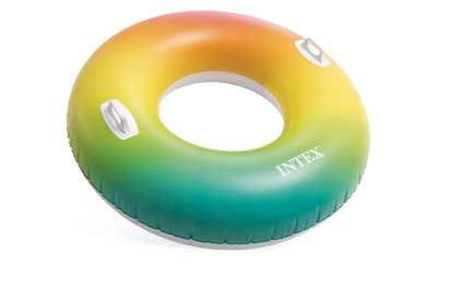 Flotador Inflable Circular Intex Arcoíris (122 cm) - 58202EU