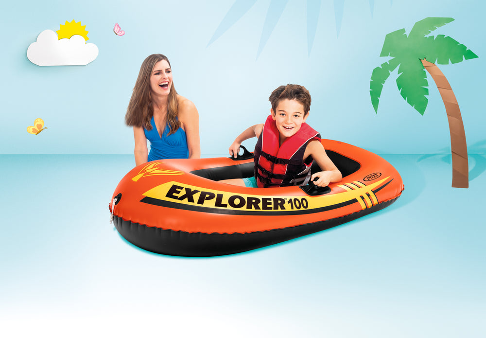 Bote Inflable Intex Explorador 100 para Niños (147 x 84 x 36 cm) - 58329NP