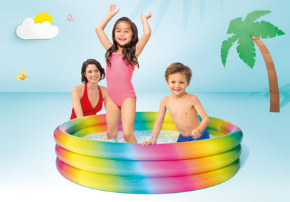 Piscina Inflable Circular Intex Arcoíris para Niños (147 x 33 cm) - 58439NP