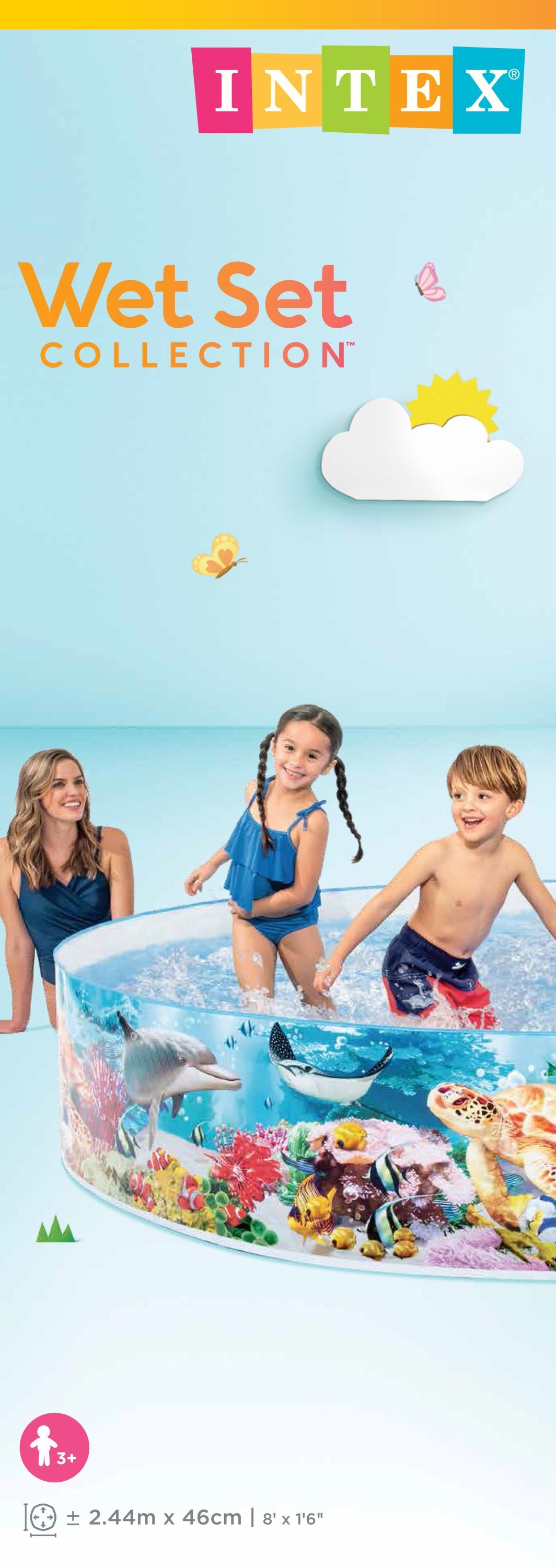 Piscina Rígida Intex Snapset Ocean Reef (244 x 46 cm) - 58472NP