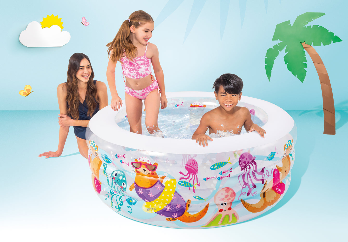 Piscina Inflable Circular Intex Acuario para Niños (152 x 56 cm) - 58480NP