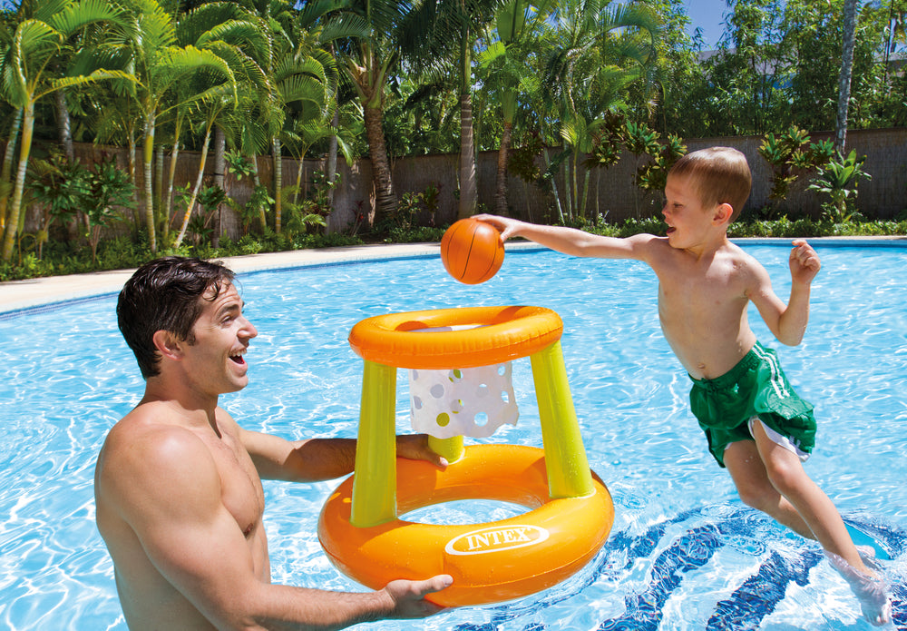 Canasta de Básquetbol Inflable Intex Aros Flotantes para Piscinas (67 x 55 cm) - 58504NP