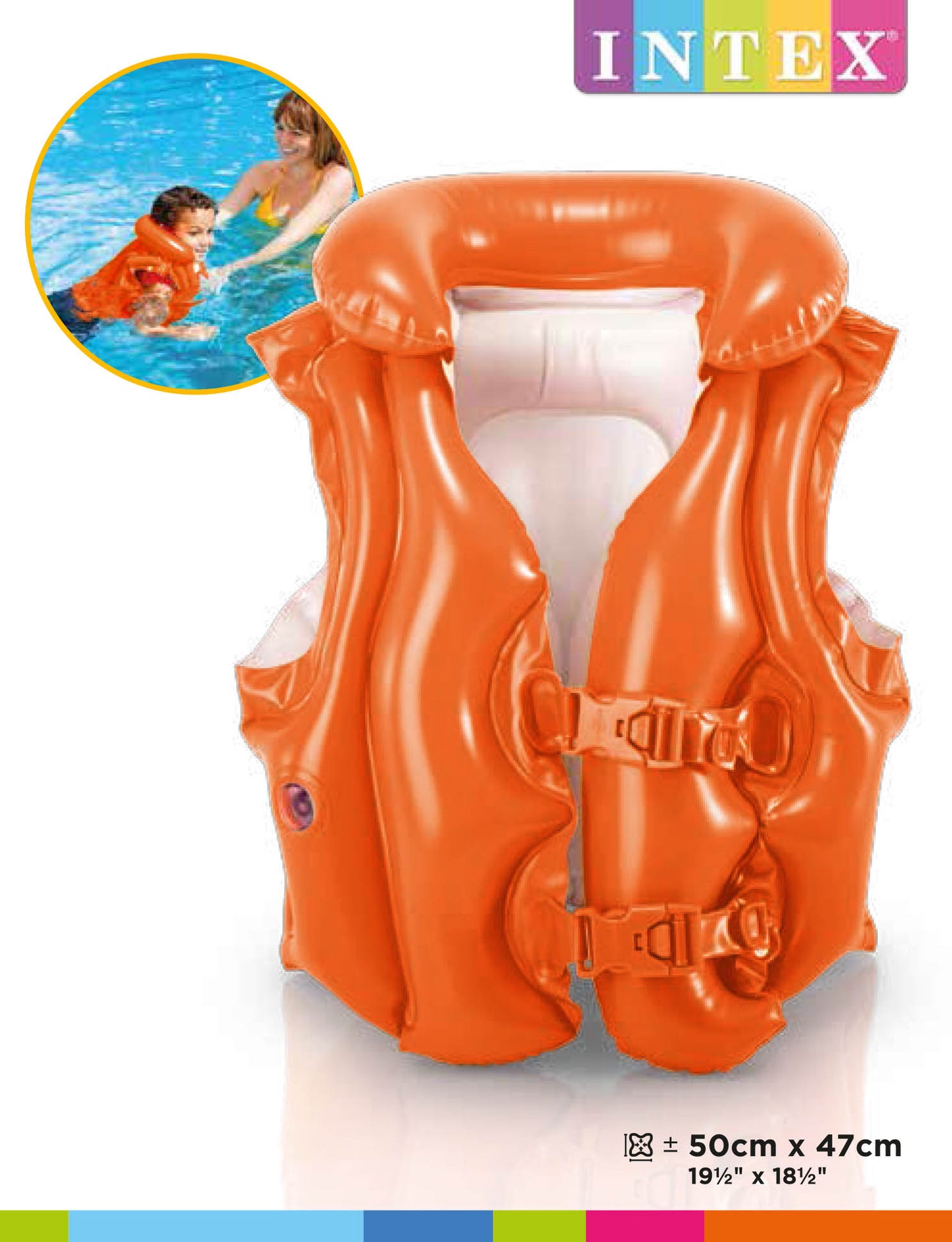 Chaleco Salvavidas Inflable Intex de Lujo para Niños (3-6 años) - 58671NP