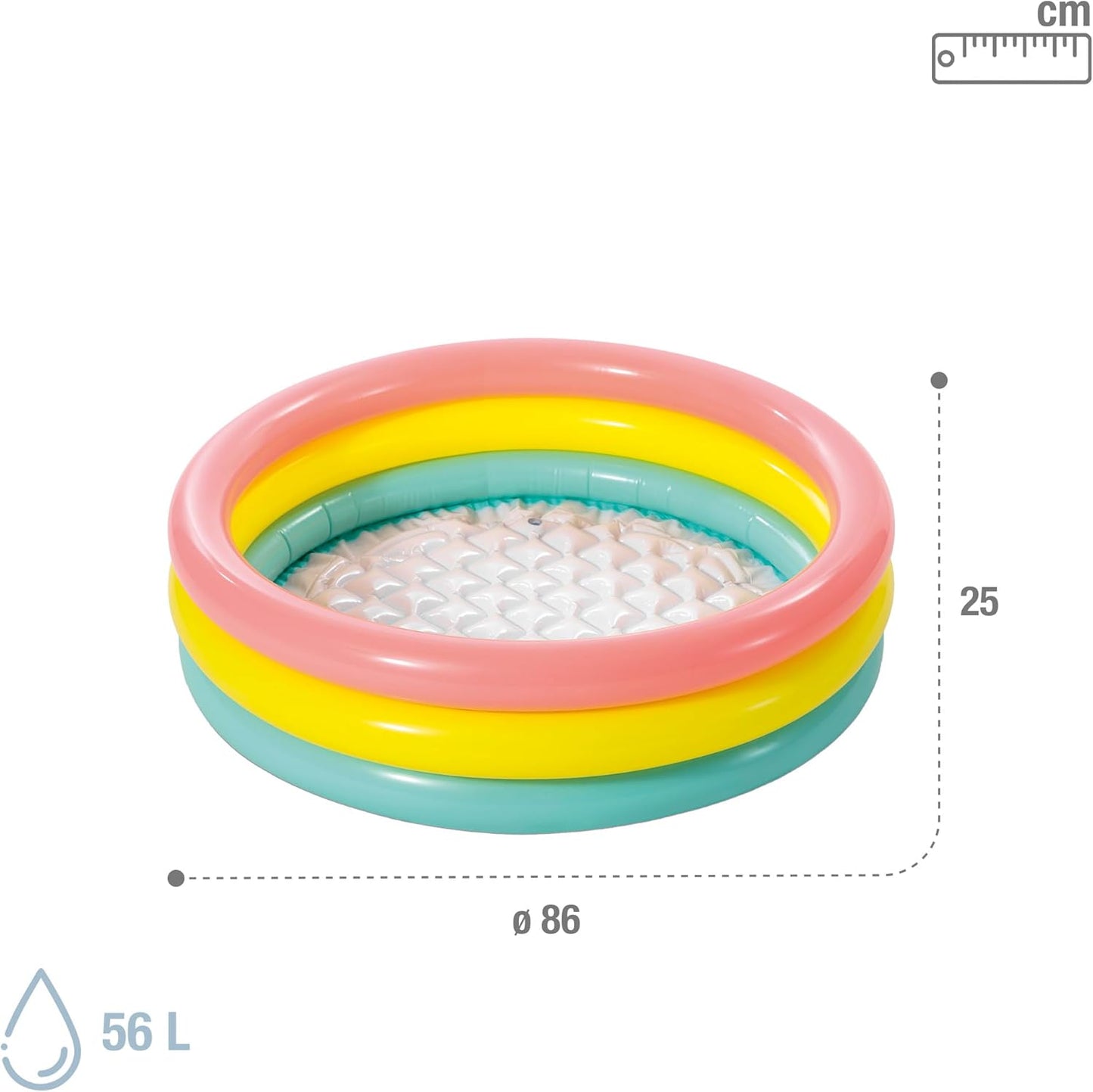 Piscina Inflable Circular Intex Sunset Glow para Bebés (86 x 25 cm) - 58924NP