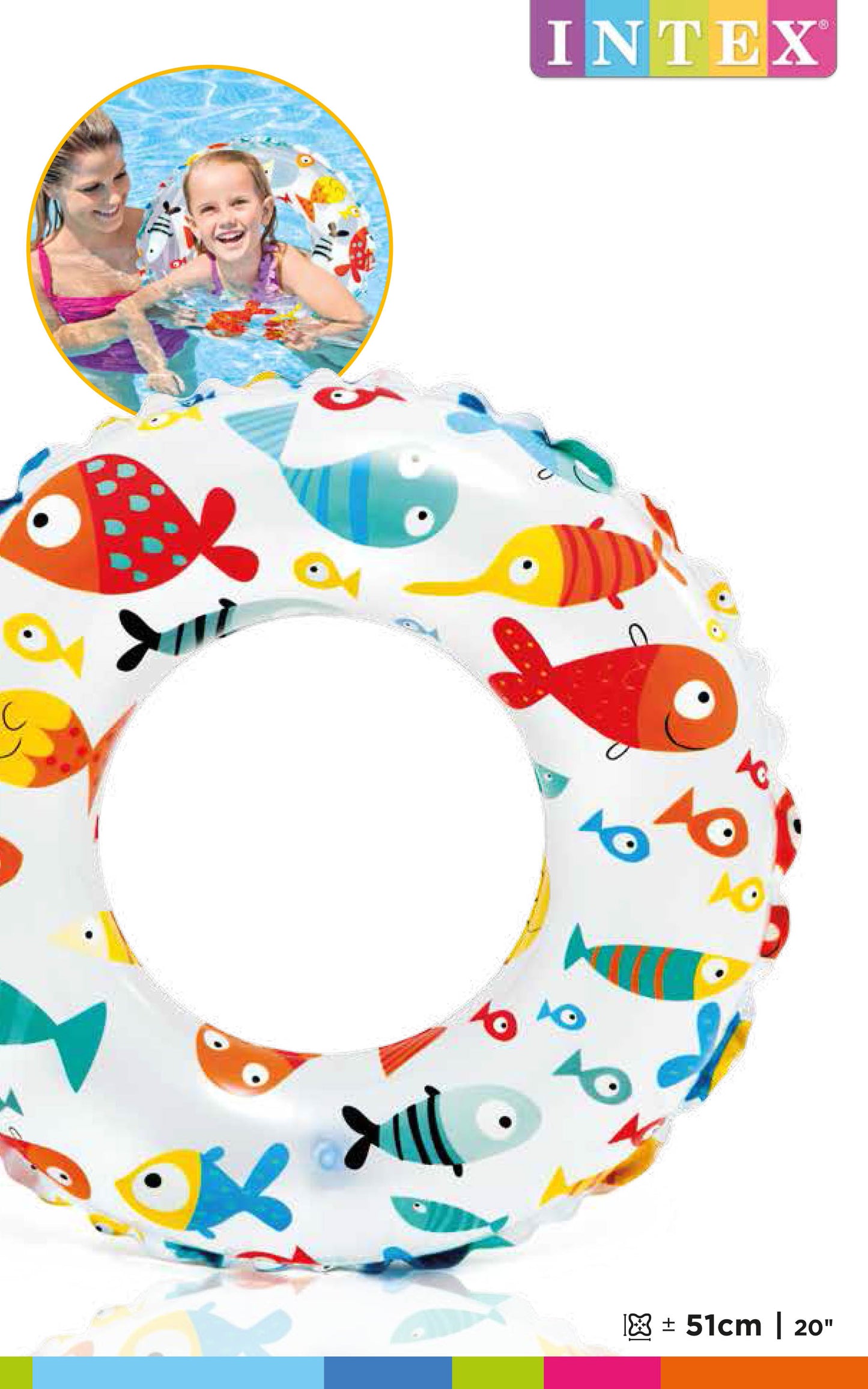 Flotador Inflable Circular Intex Panel Brillante (51 cm) - 59230NP