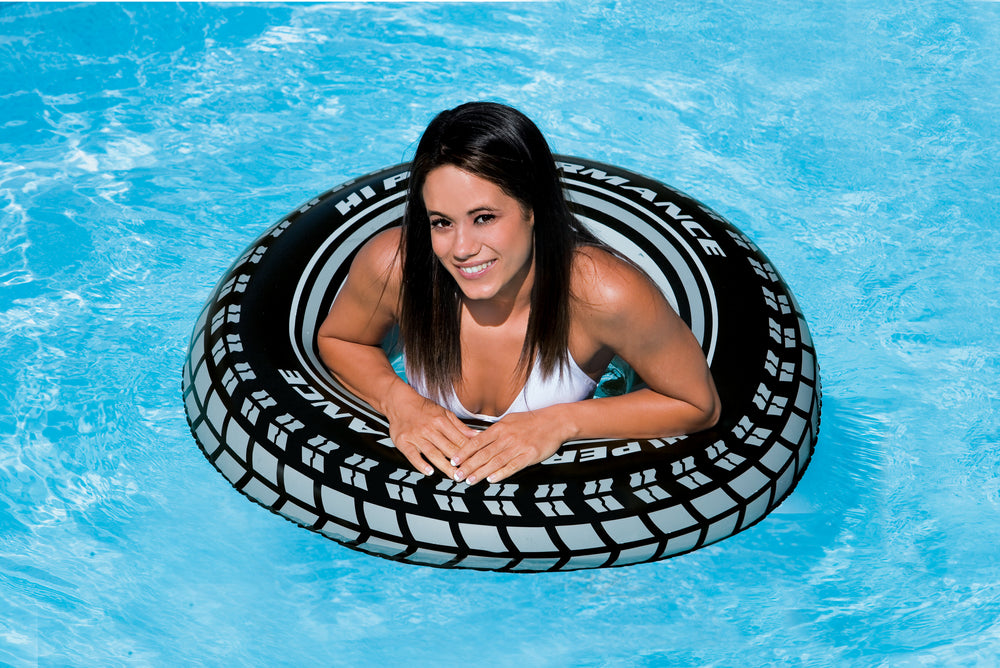 Flotador Inflable Circular Intex Neumático Gigante para Jóvenes (91 cm) - 59252NP