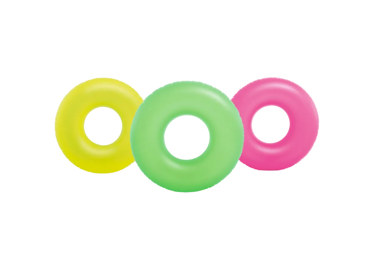 Flotador Inflable Circular Intex Tubos Escarchados de Neón (91 cm) - 59262NP