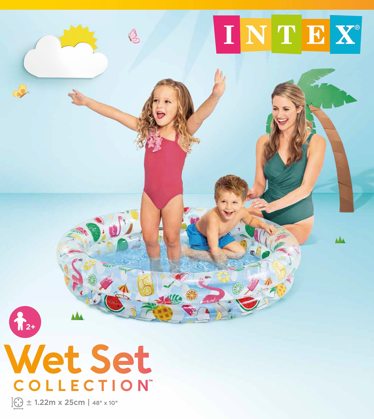 Piscina Inflable Infantil Intex 59421 Just So Fruity (122x25 cm)