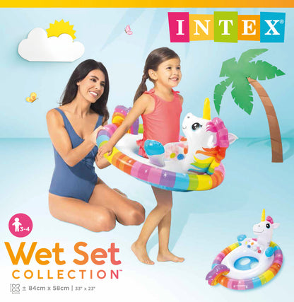 Flotador Inflable con Asiento Intex Animales para Bebés (71 x 58 cm) - 59570NP