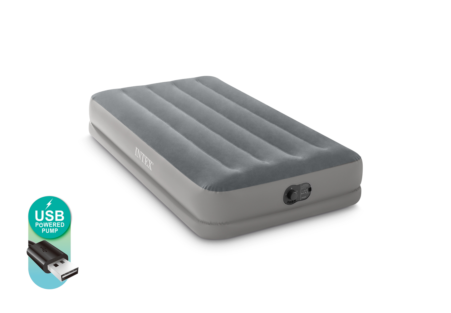Colch\?n inflable individual Standard Prestige Mid-Rise Twin con inflador USB