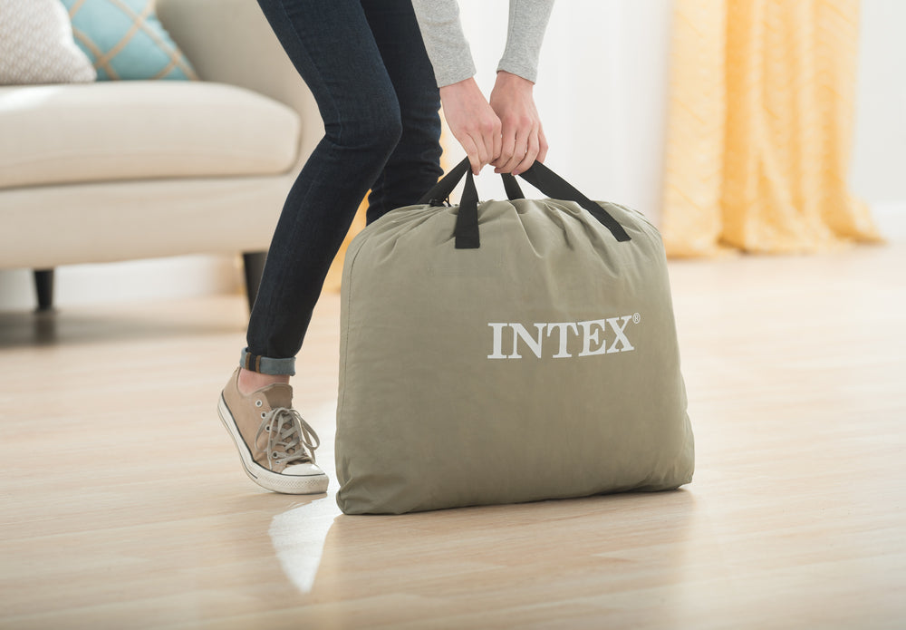 Colchón Inflable Intex Descanso con Almohada Elevado con Tecnología de Fibra para 1 Persona (99 x 191 x 42 cm) - 64122NP