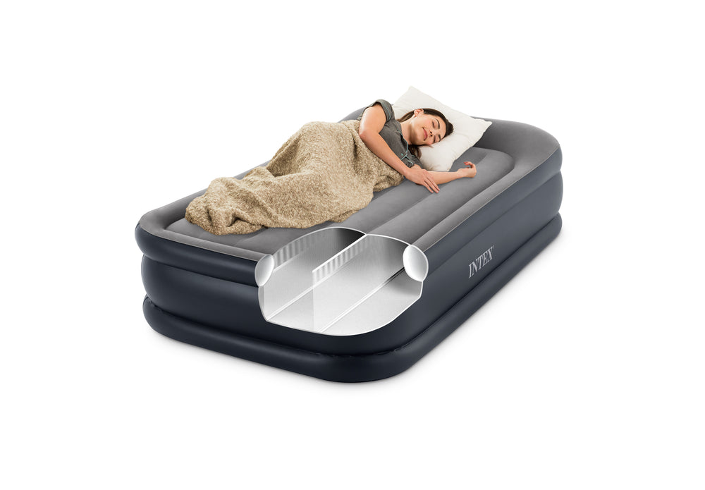 Colchón Inflable Intex Descanso con Almohada de Lujo con Tecnología de Fibra para 1 Persona (99 x 191 x 42 cm) - 64132NP