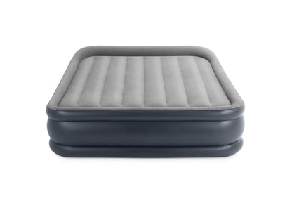 Colchón Inflable Intex 64136 Deluxe Pillow Rest de 2 Plazas (152x203x42 cm) con Bomba Eléctrica