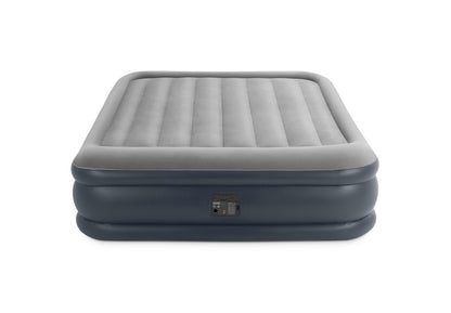 Colchón Inflable Intex 64136 Deluxe Pillow Rest de 2 Plazas (152x203x42 cm) con Bomba Eléctrica
