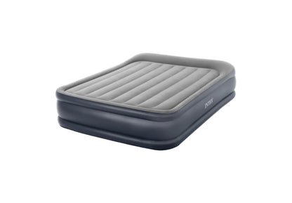 Colchón Inflable Intex 64136 Deluxe Pillow Rest de 2 Plazas (152x203x42 cm) con Bomba Eléctrica