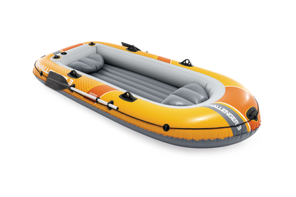 Bote Inflable Intex 66313 Challenger 3 para 3 Personas (Incluye Remos y Bomba)