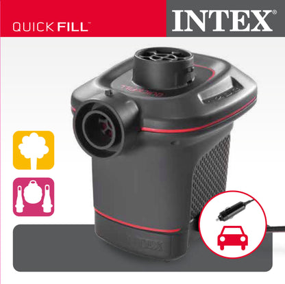 Inflador Eléctrico Intex Llenado Rápido 12V para Coche - 66636