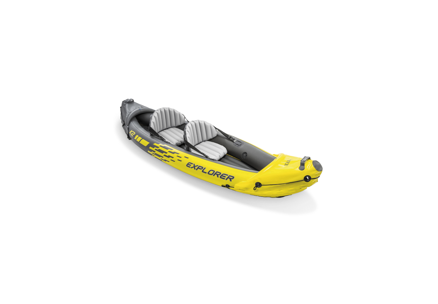 Kayak Inflable Intex Explorer K2 para 2 Personas con Remos y Bomba (312 x 91 cm) - 68307NP