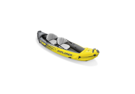 Kayak Inflable Intex Explorer K2 para 2 Personas con Remos y Bomba (312 x 91 cm) - 68307NP