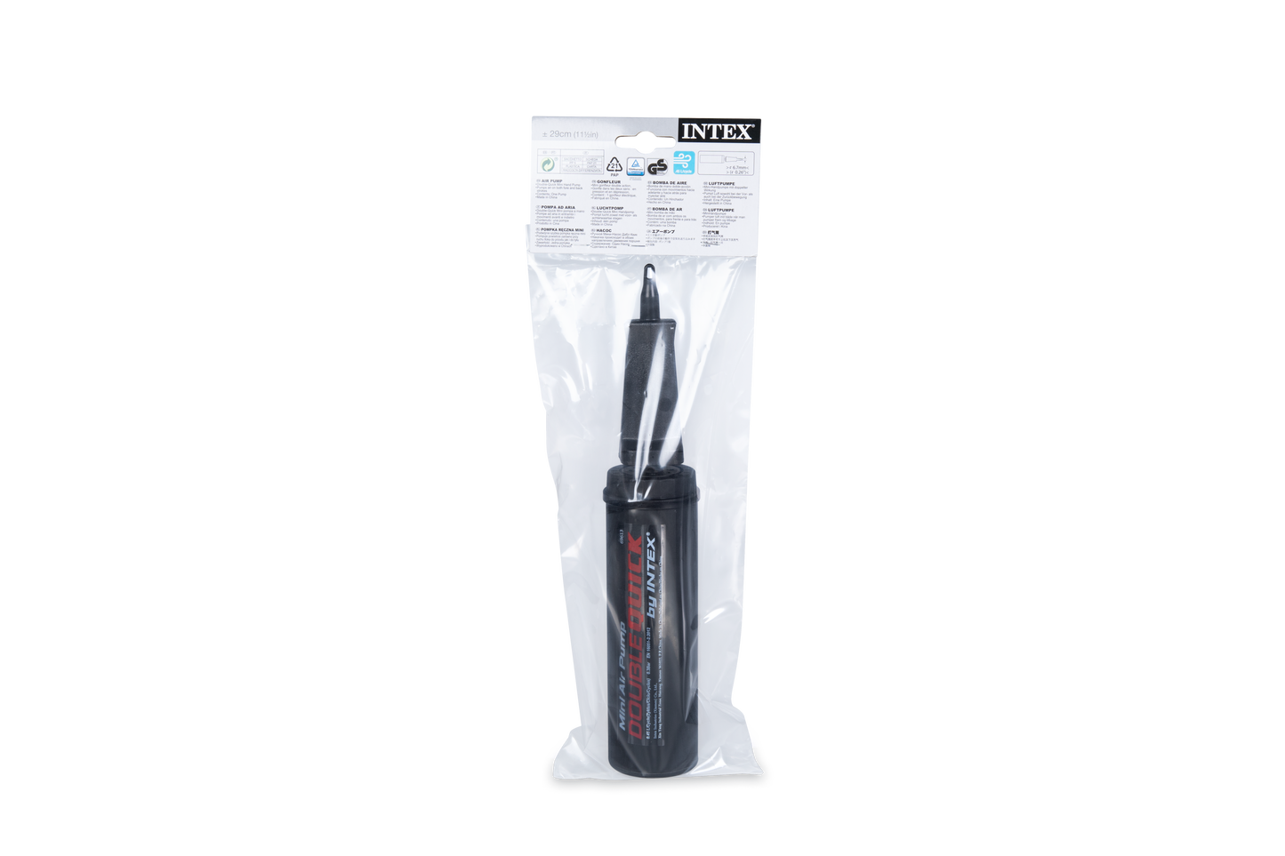 Inflador de mano doble 29 cm