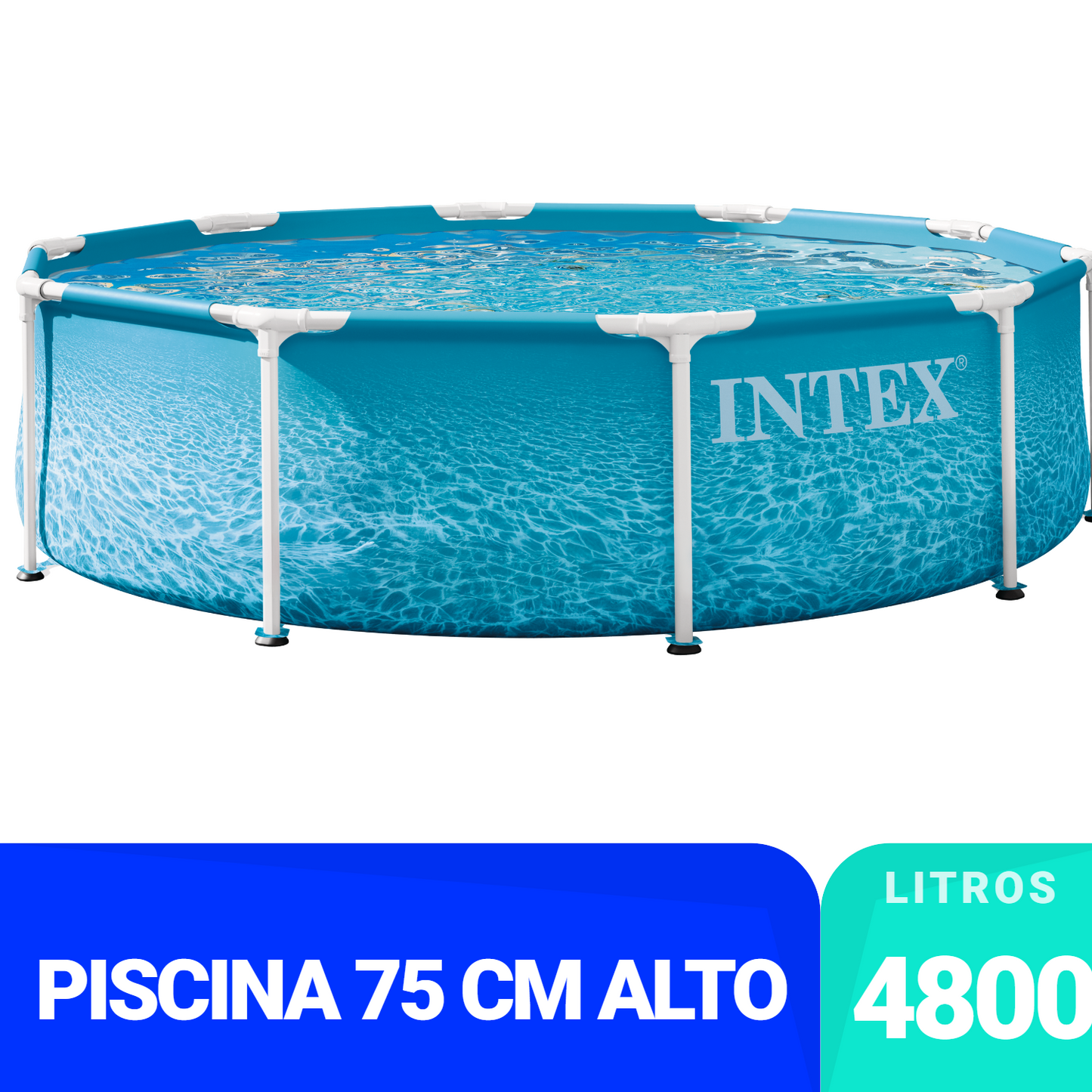 Piscina Estructural Intex Estructura de Metal Playera Circular (305 x 76 cm) - 28208NP