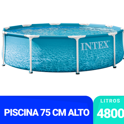 Piscina Estructural Intex Estructura de Metal Playera Circular (305 x 76 cm) - 28208NP