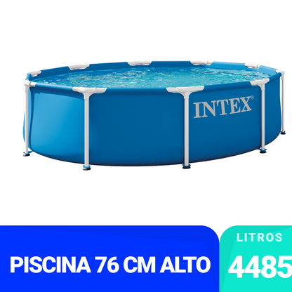 Piscina Estructural Intex Estructura de Metal Circular (305 x 76 cm) - 28200NP