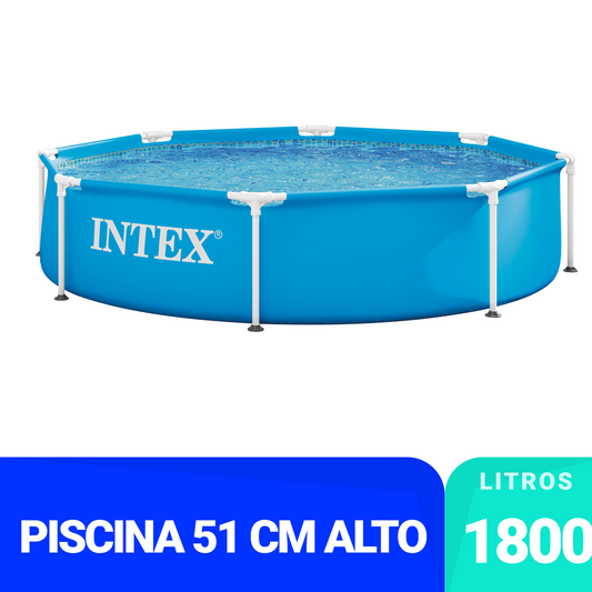 Piscina Estructural Intex Estructura de Metal Circular (244 x 51 cm) - 28205NP